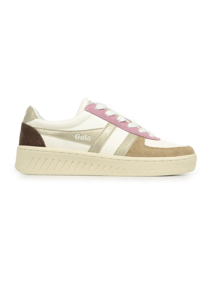 Baskets Gola Grandslam Quadrant Blanc Doré - Kiabi