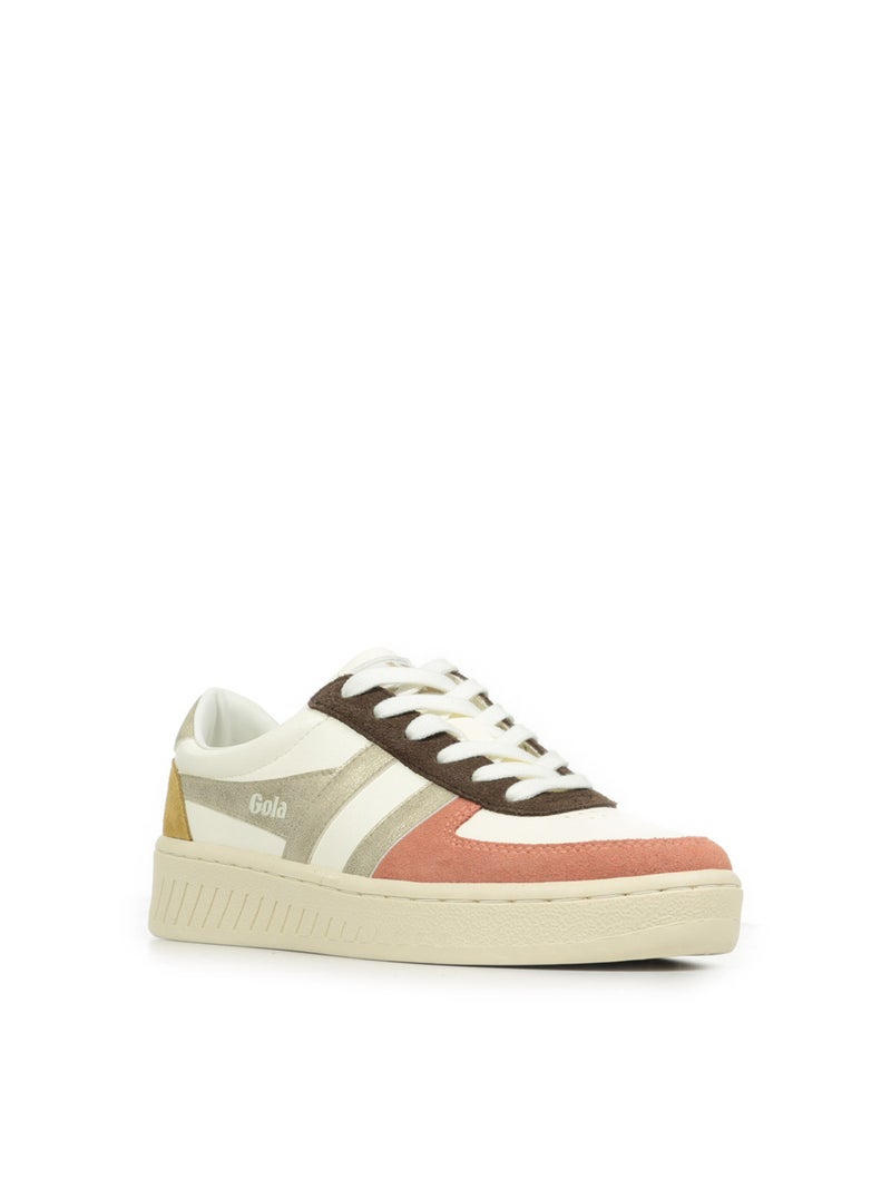 Baskets Gola Grandslam Quadrant Blanc Doré - Kiabi