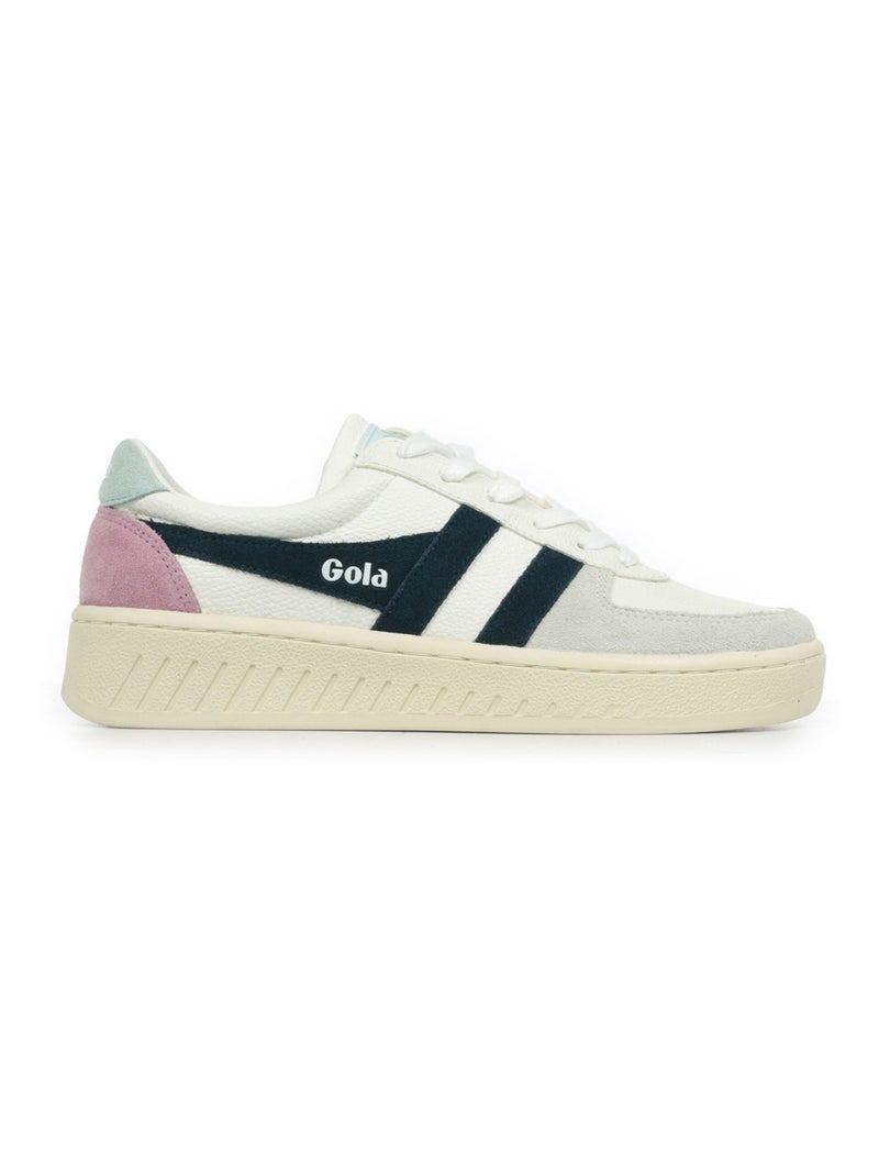 Baskets Gola Grandslam Trident Blanc Bleu marine - Kiabi