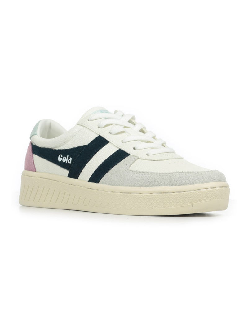 Baskets Gola Grandslam Trident Blanc Bleu marine - Kiabi