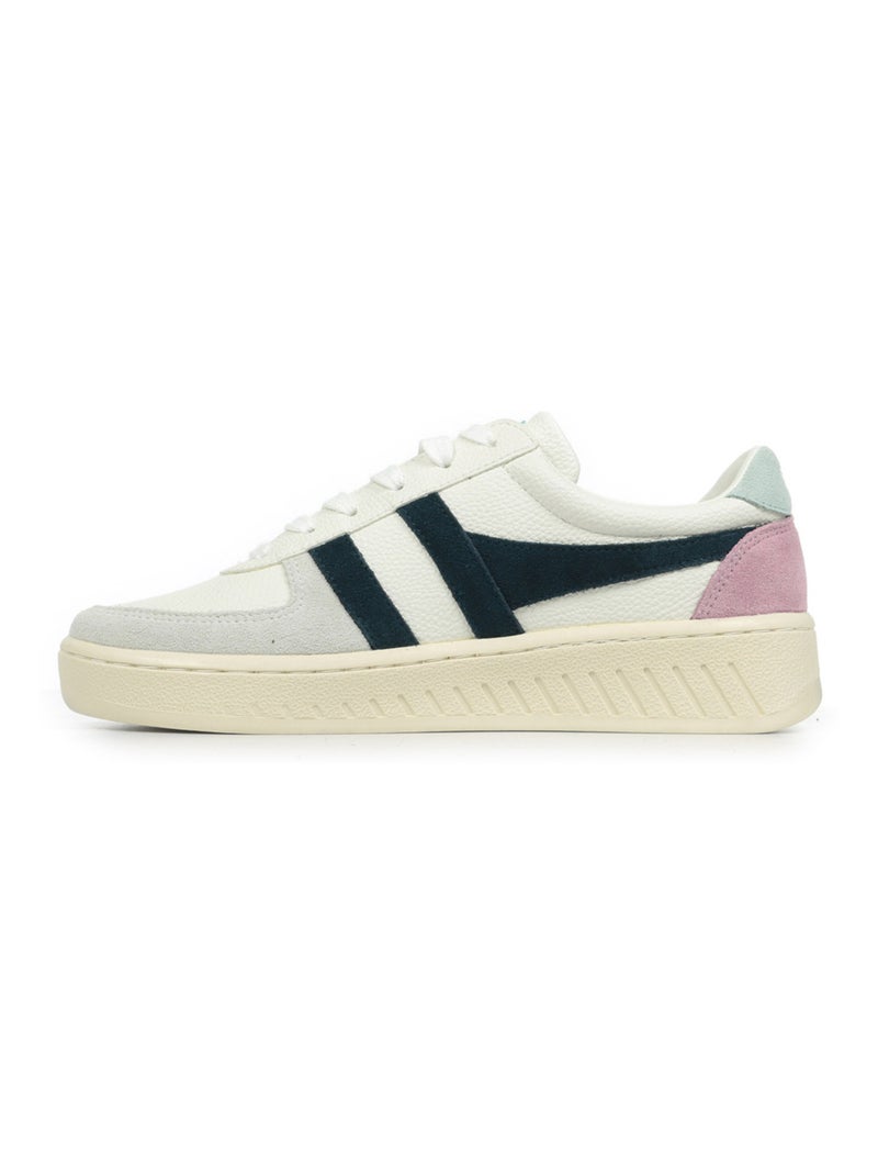 Baskets Gola Grandslam Trident Blanc Bleu marine - Kiabi