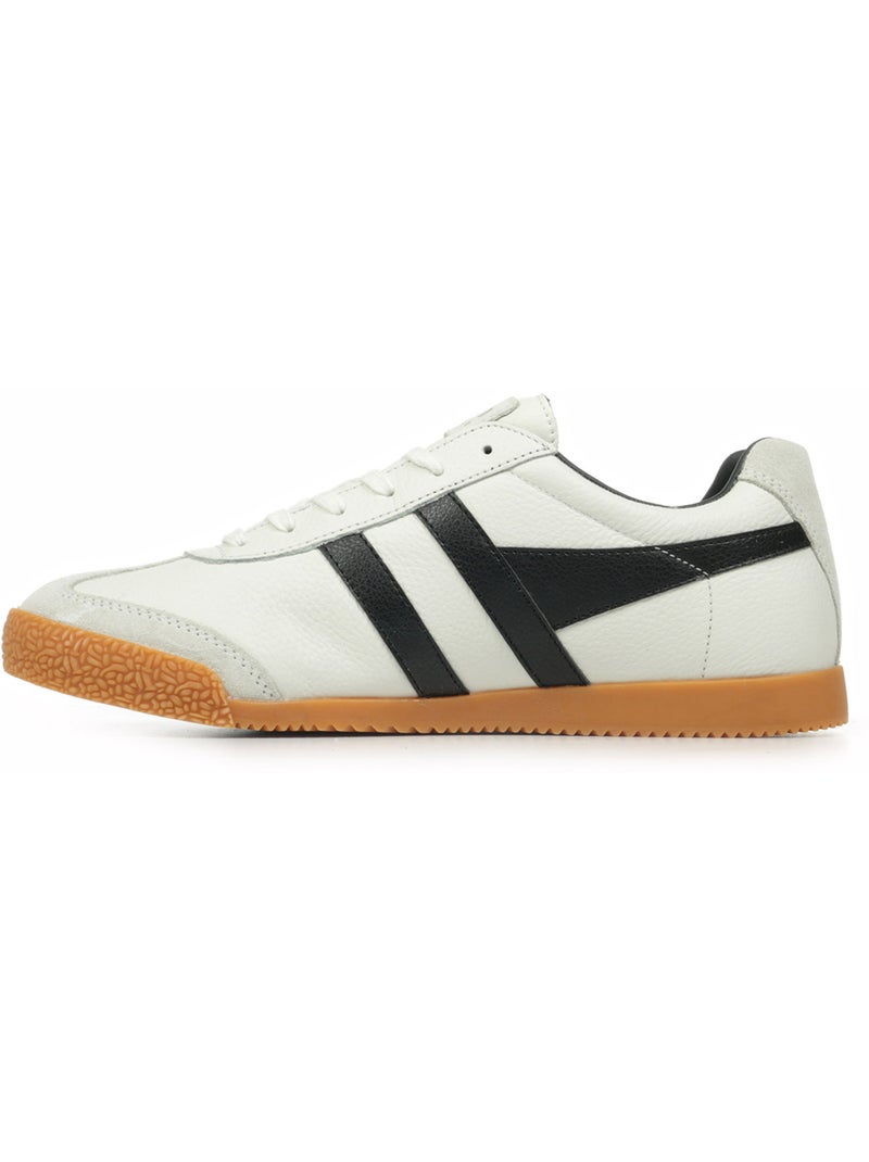 Baskets Gola Harrier Leather Blanc Noir - Kiabi