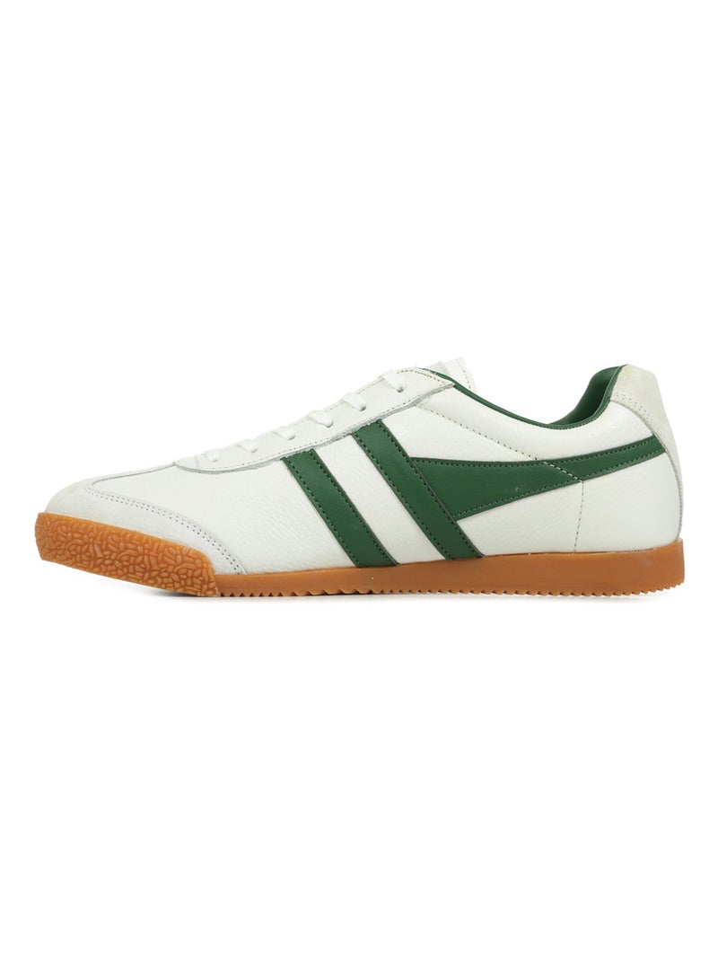 Baskets Gola Harrier Leather Blanc Vert - Kiabi