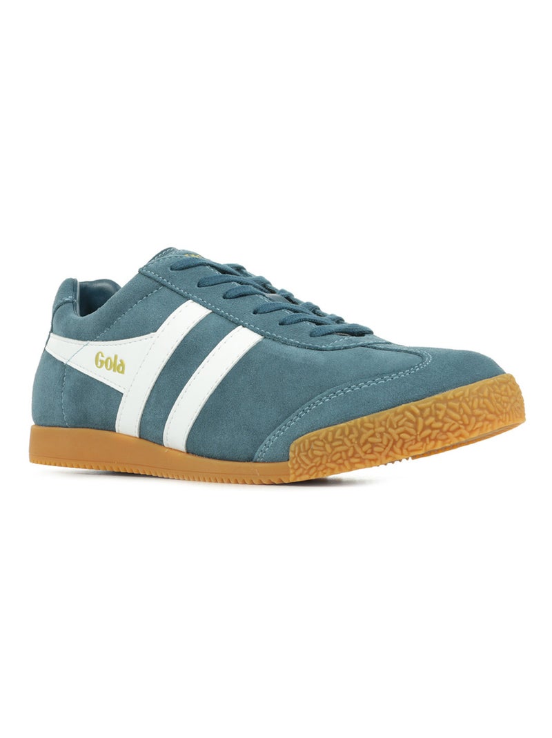 Baskets Gola Harrier Suede Bleu Blanc - Kiabi