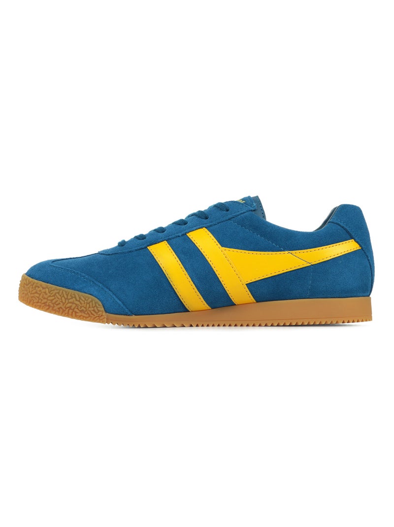 Baskets Gola Harrier Suede Bleu Jaune - Kiabi