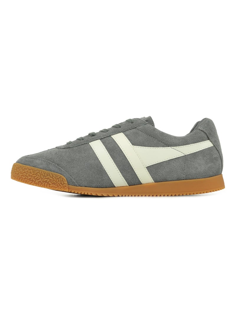 Baskets Gola Harrier Suede Gris Blanc - Kiabi
