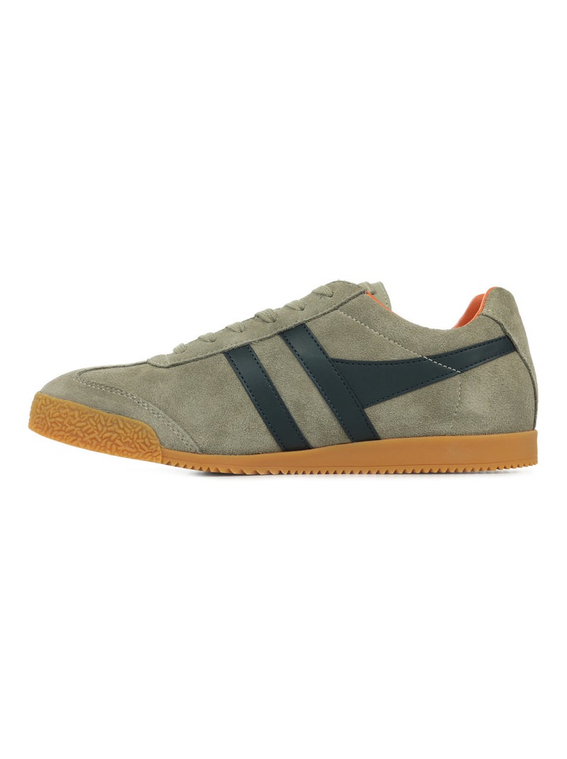 Baskets Gola Harrier Suede Gris Bleu marine - Kiabi