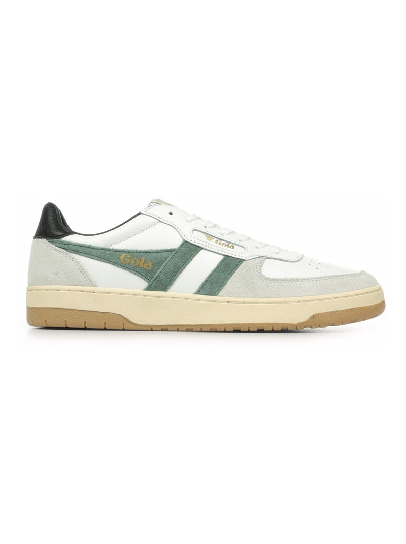 Baskets Gola Hawk Blanc Vert clair Noir - Kiabi