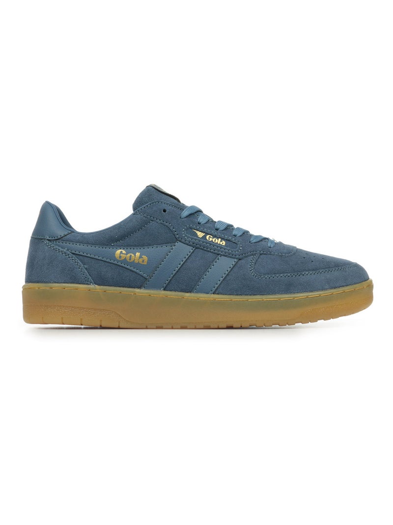 Baskets Gola Hawk Suede 86 Bleu Doré - Kiabi