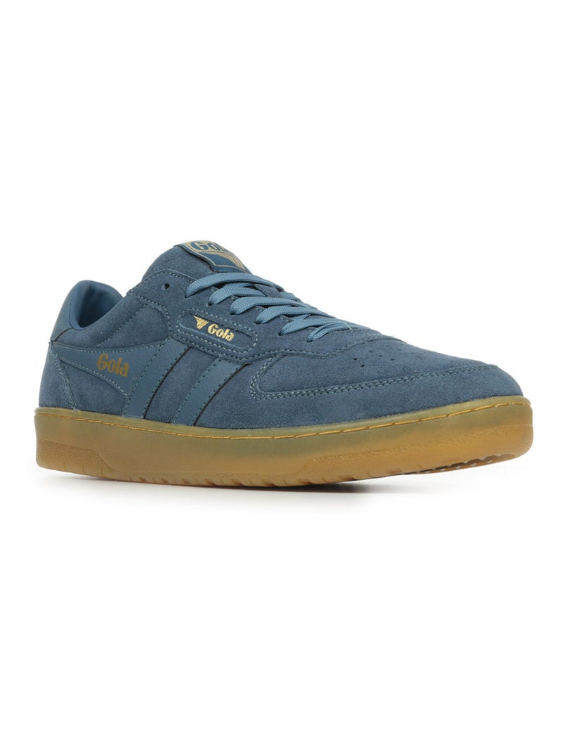 Baskets Gola Hawk Suede 86 Bleu Doré - Kiabi