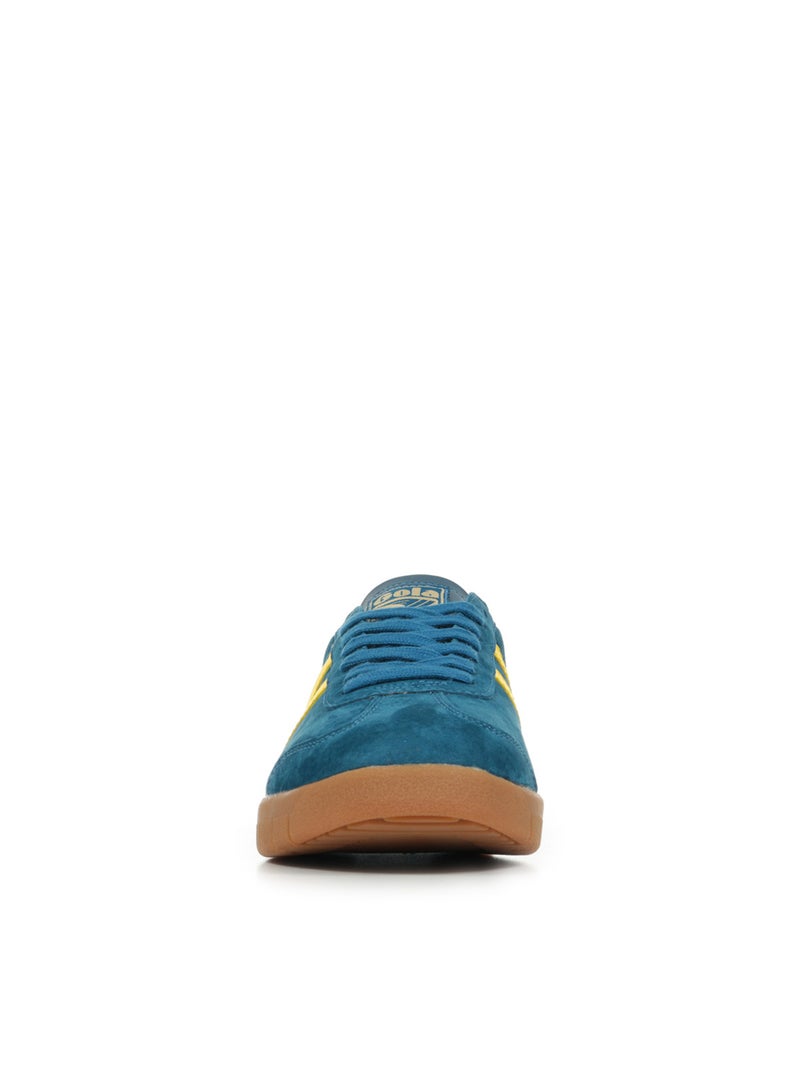 Baskets Gola Hurricane Suede Bleu Jaune - Kiabi