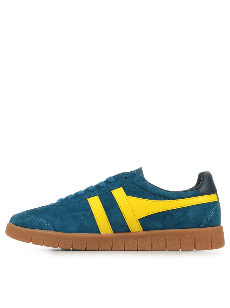 Baskets Gola Hurricane Suede Bleu Jaune - Kiabi