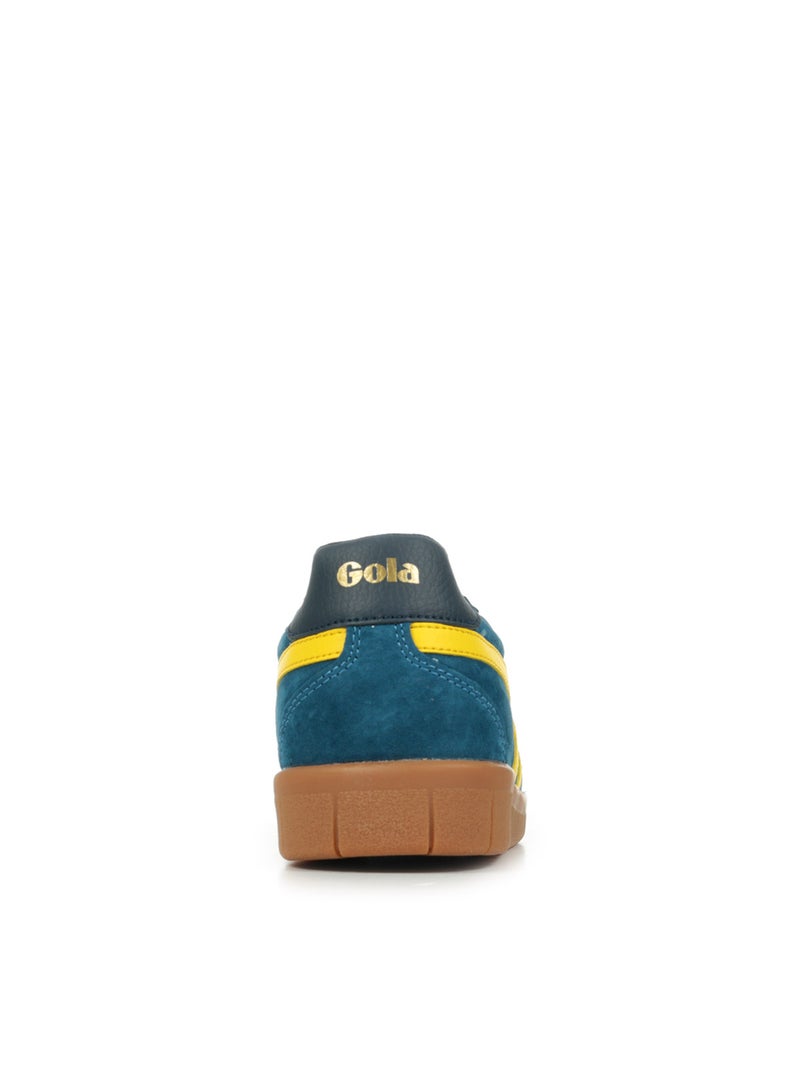 Baskets Gola Hurricane Suede Bleu Jaune - Kiabi