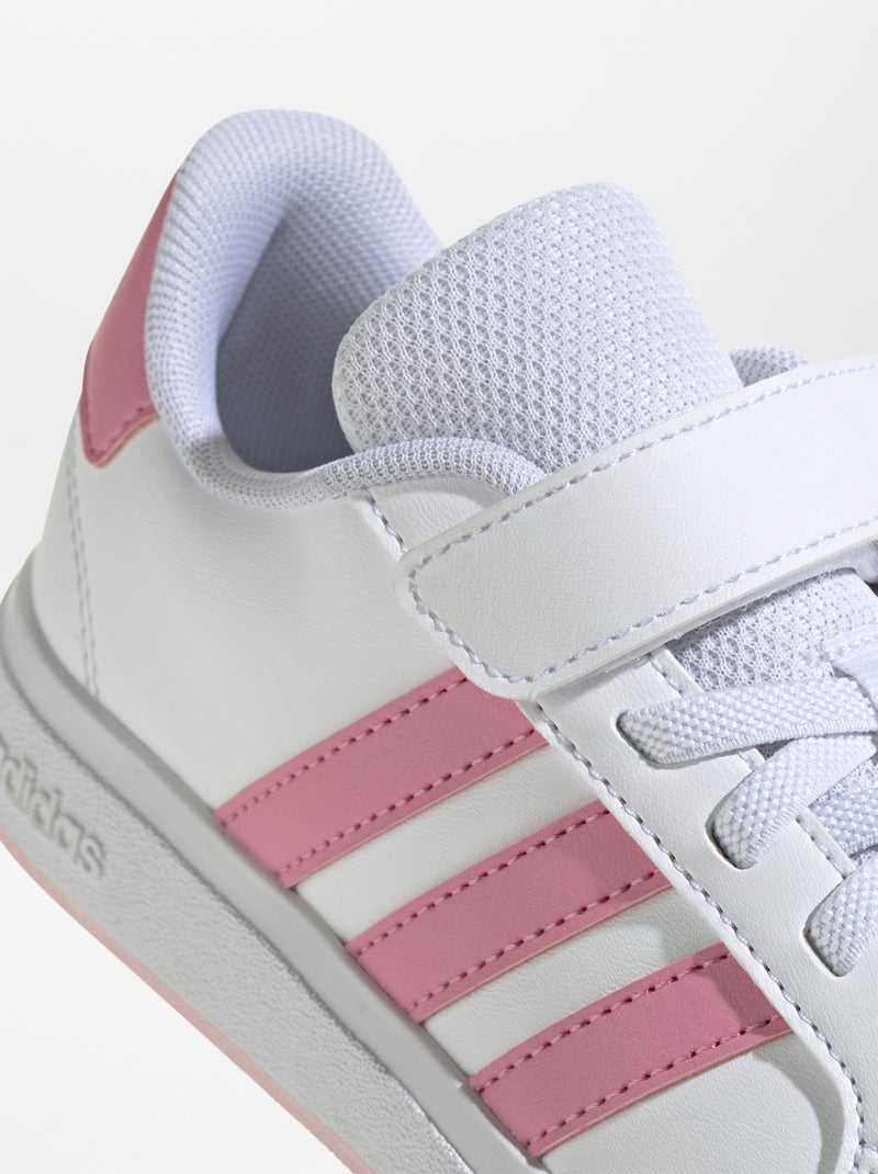 Baskets 'Grand Court' 'adidas' Blanc/rose - Kiabi
