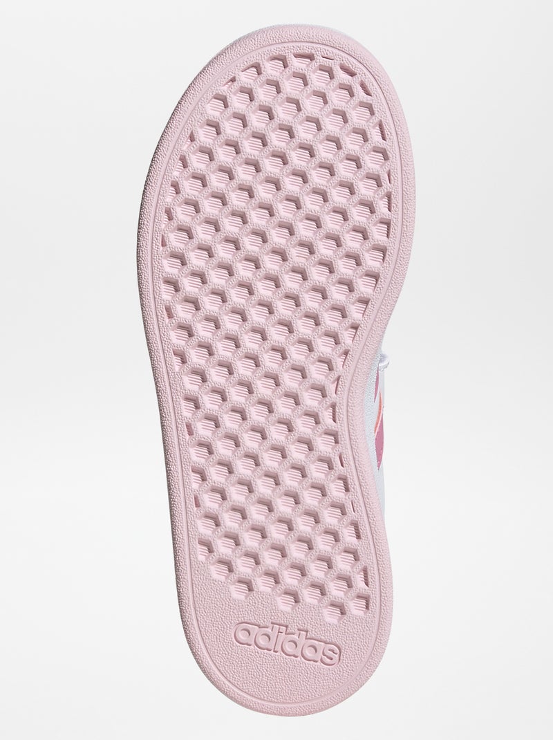 Baskets 'Grand Court' 'adidas' Blanc/rose - Kiabi
