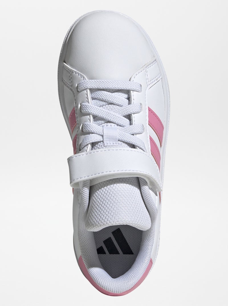 Baskets 'Grand Court' 'adidas' Blanc/rose - Kiabi