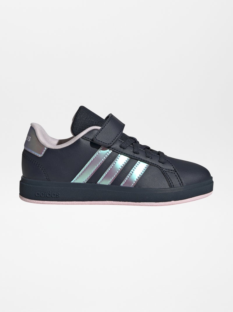 Baskets 'Grand Court' holographique 'adidas' Noir - Kiabi