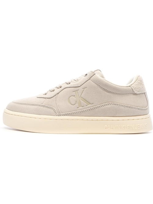 Baskets Greige Homme Calvin Klein Jeans Classic Cupsole - Kiabi Baskets Greige Homme Calvin Klein Jeans Classic Cupsole - Kiabi