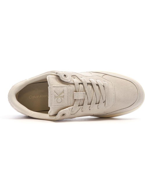 Baskets Greige Homme Calvin Klein Jeans Classic Cupsole - Kiabi Baskets Greige Homme Calvin Klein Jeans Classic Cupsole - Kiabi
