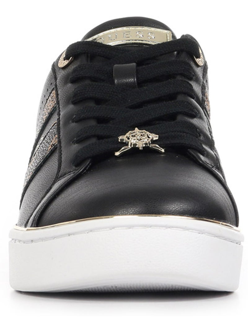 Baskets Guess Barlie Noir Marron - Kiabi