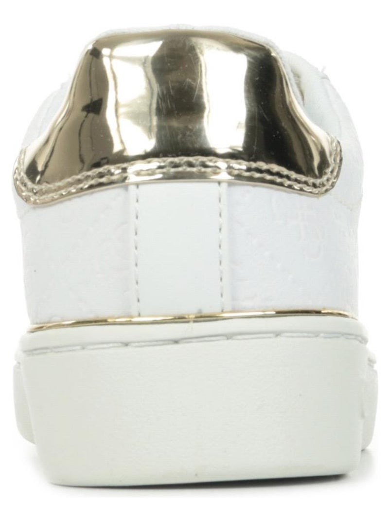 Baskets Guess Beckie Blanc Doré - Kiabi