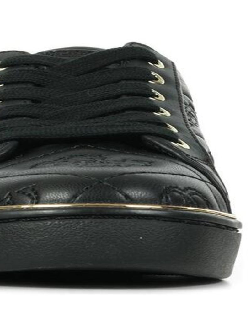 Baskets Guess Beckie Noir Doré - Kiabi