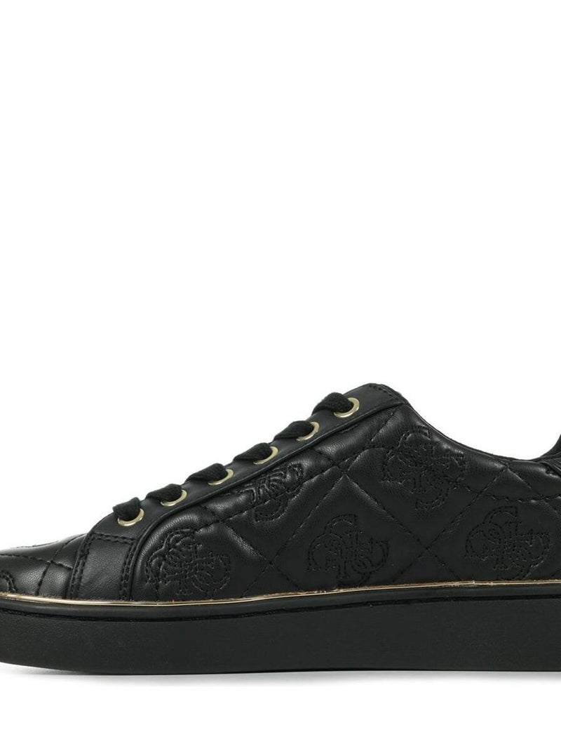 Baskets Guess Beckie Noir Doré - Kiabi
