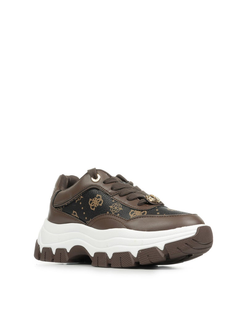 Baskets Guess Berrett2 Marron - Kiabi