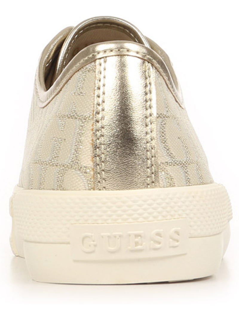 Baskets Guess Carey Blanc Doré - Kiabi