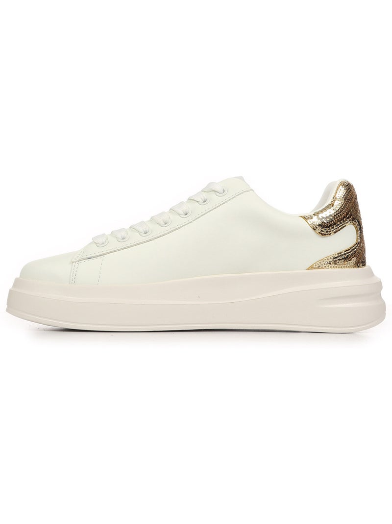 Baskets Guess Elbina Blanc Doré - Kiabi