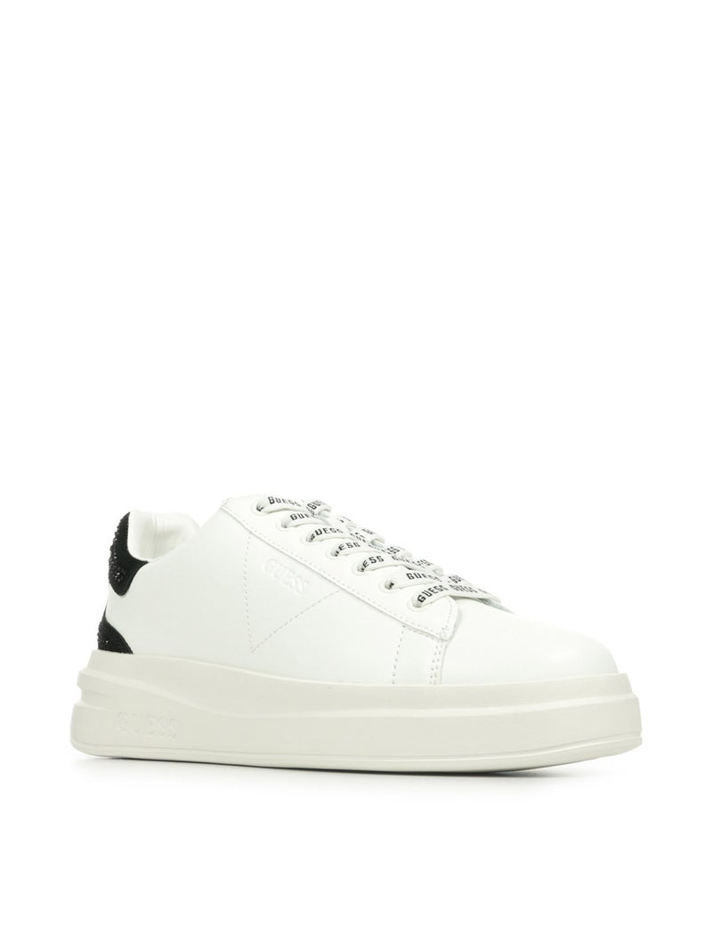 Baskets Guess Elbina Blanc Noir - Kiabi