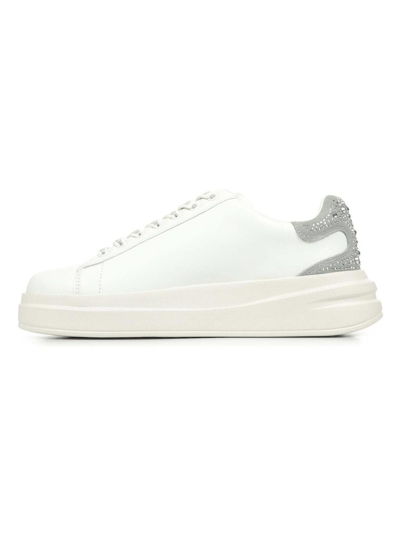 Baskets Guess Elbina Blanc Noir - Kiabi