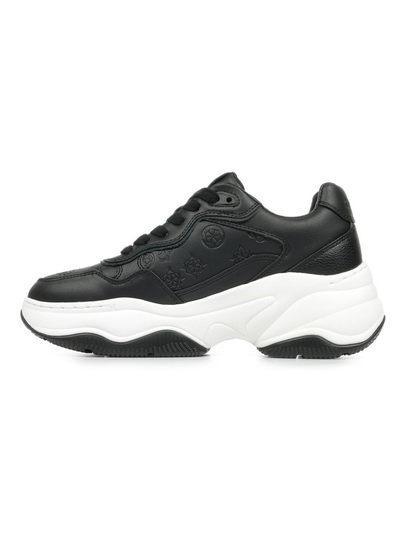 Baskets Guess Happy Noir Blanc - Kiabi