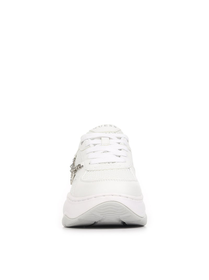 Baskets Guess Harpaa Blanc Argenté - Kiabi
