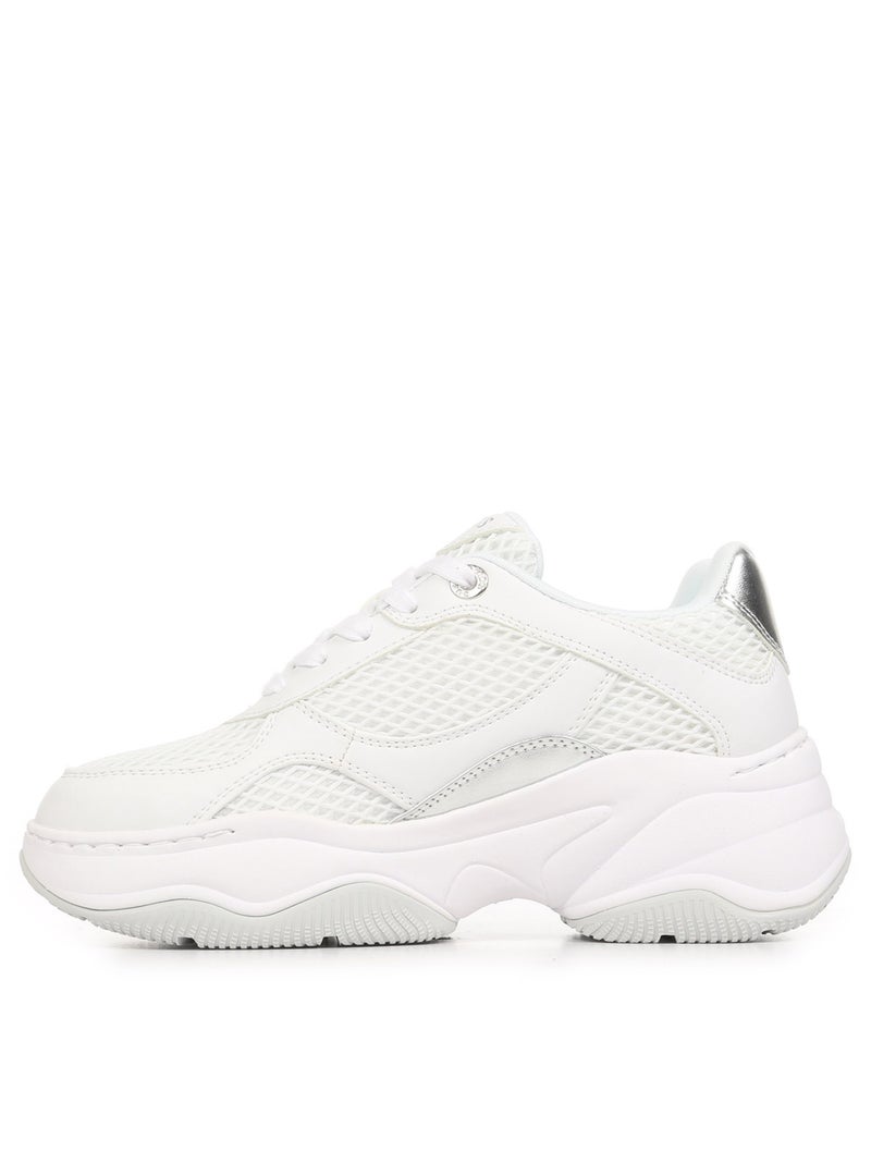 Baskets Guess Harpaa Blanc Argenté - Kiabi