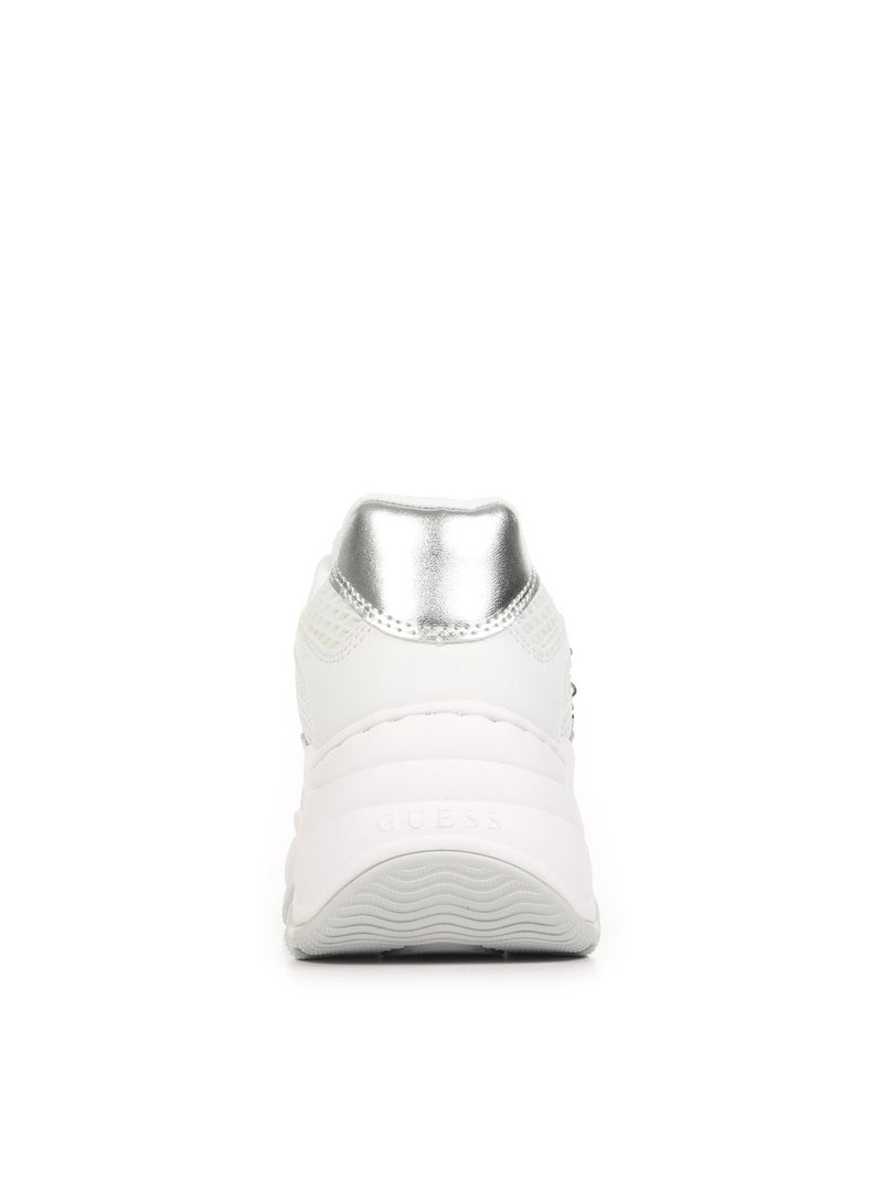 Baskets Guess Harpaa Blanc Argenté - Kiabi
