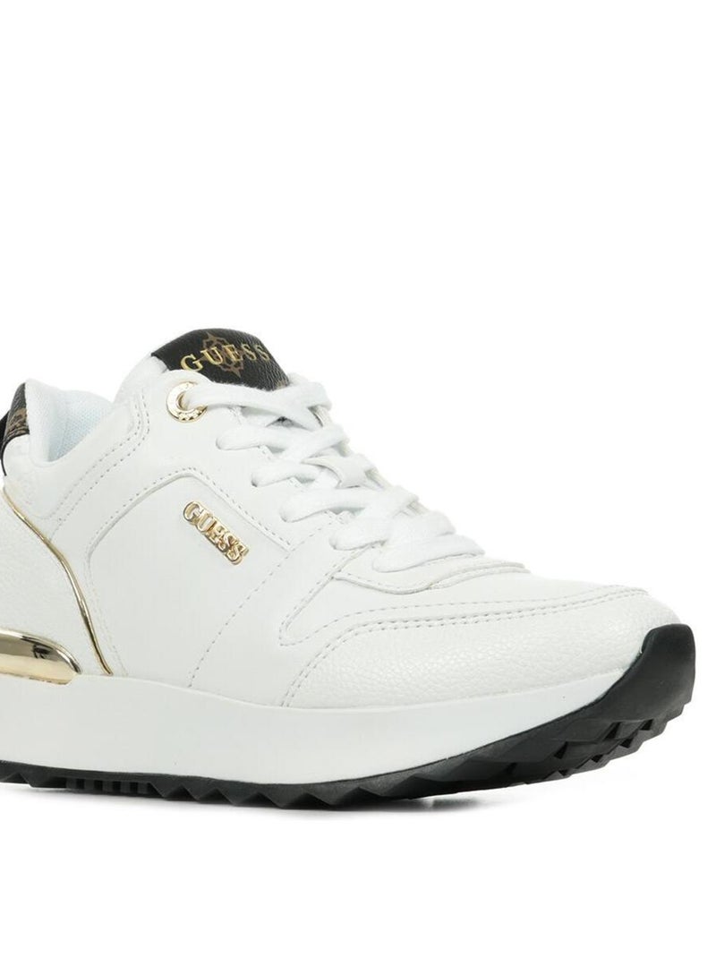Baskets Guess Kaddy Blanc Doré - Kiabi