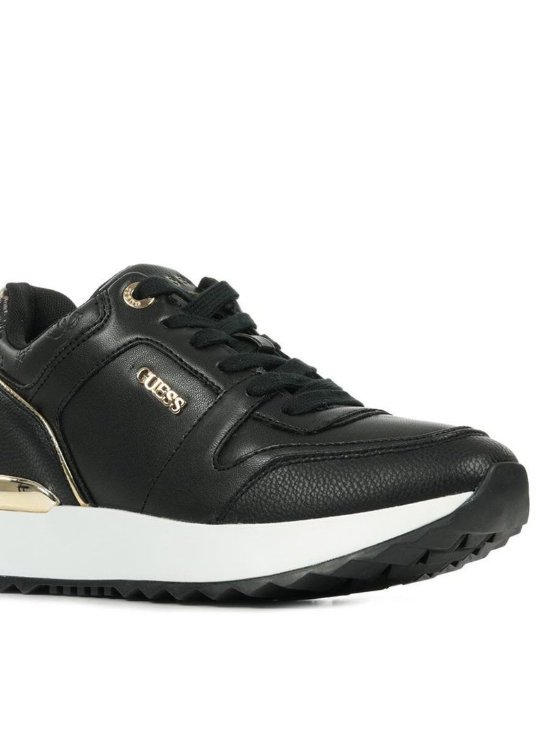 Baskets Guess Kaddy Noir Doré Blanc - Kiabi