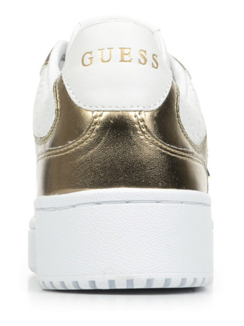 Baskets Guess Miriam Blanc Marron - Kiabi
