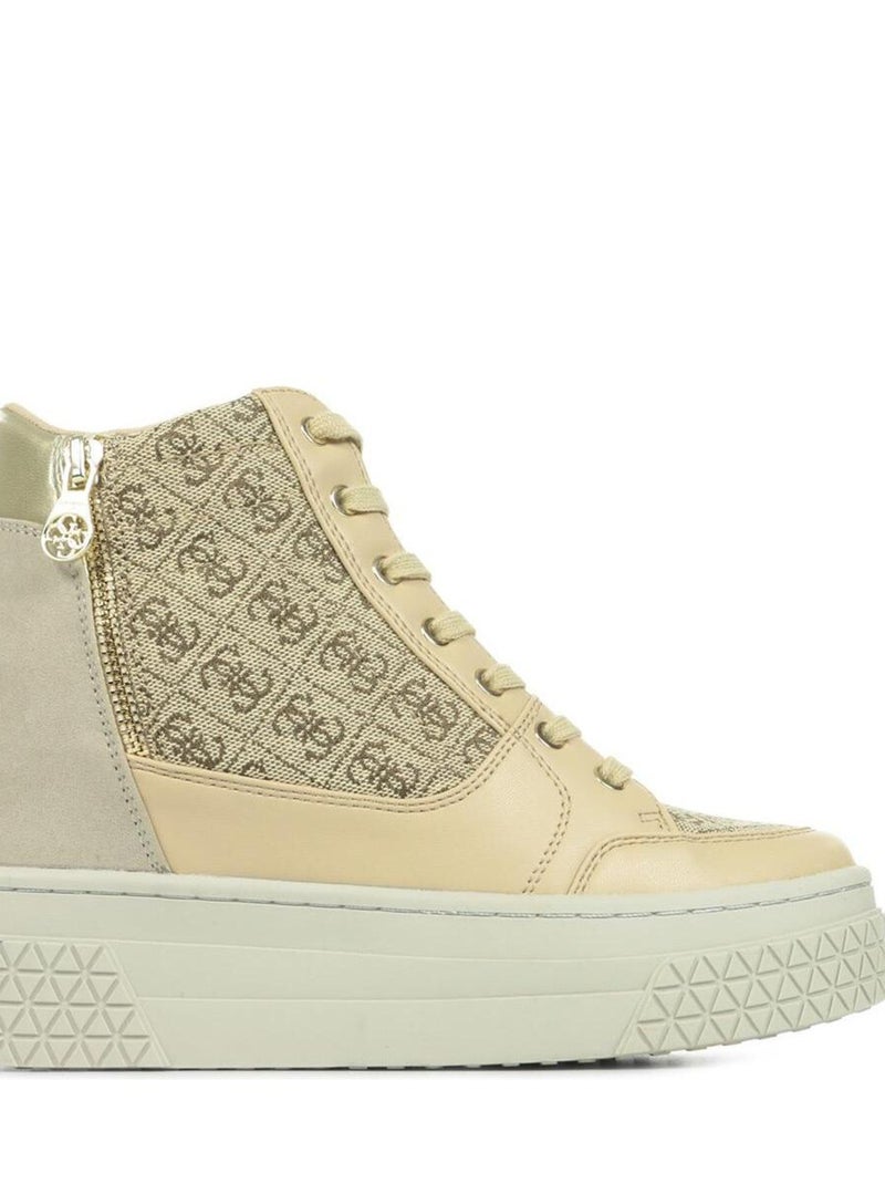 Baskets Guess Riggz Beige - Kiabi
