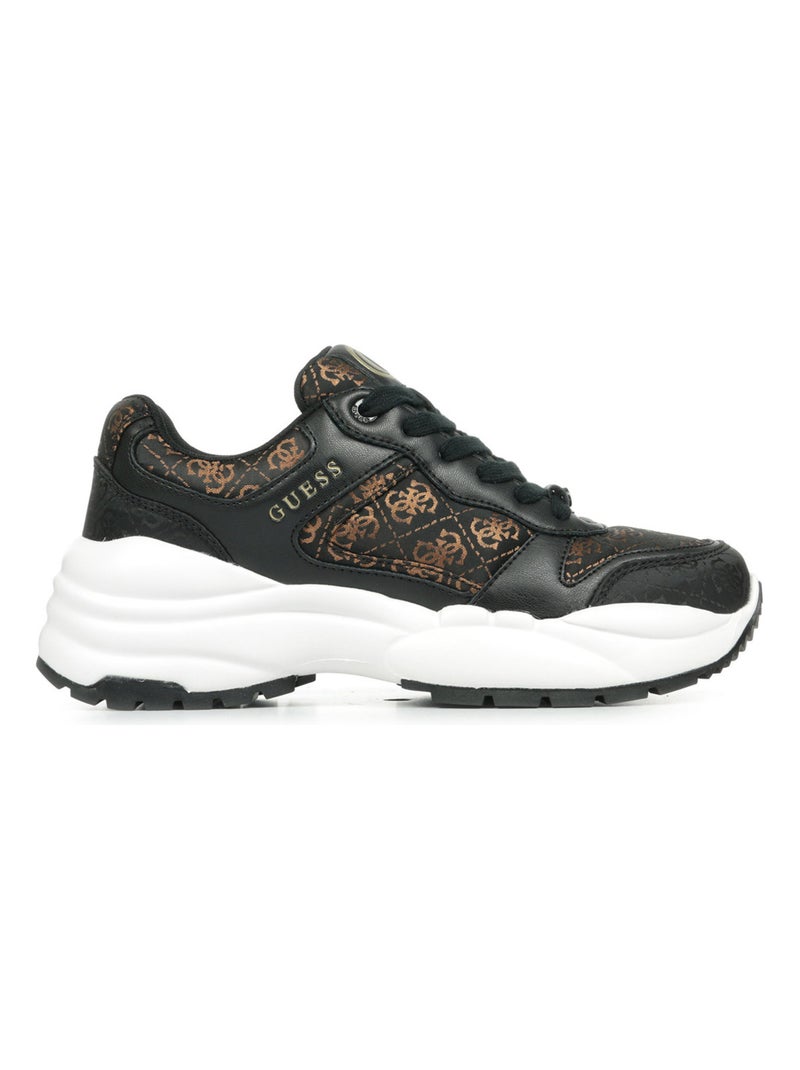 Baskets Guess Samnie Noir Marron - Kiabi