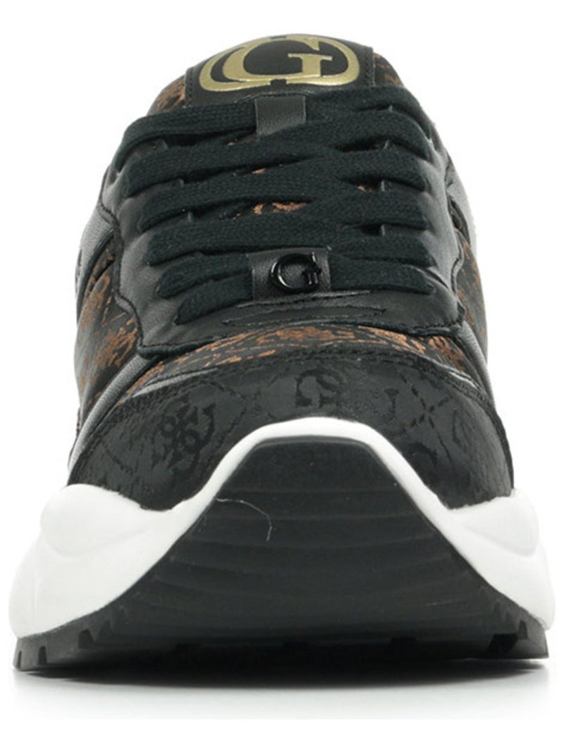 Baskets Guess Samnie Noir Marron - Kiabi