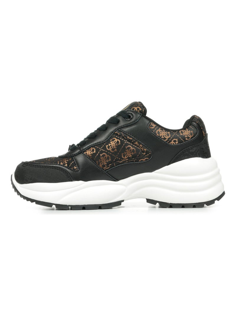 Baskets Guess Samnie Noir Marron - Kiabi