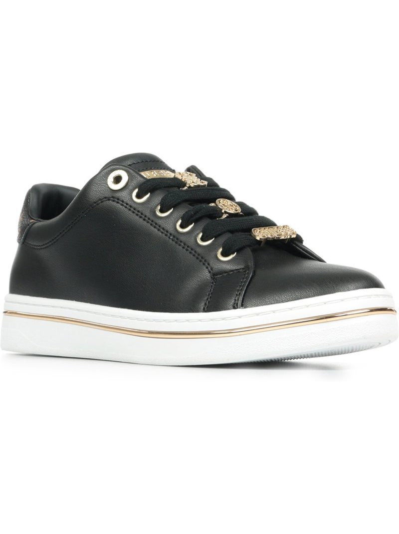 Baskets Guess Stasey Noir Doré - Kiabi