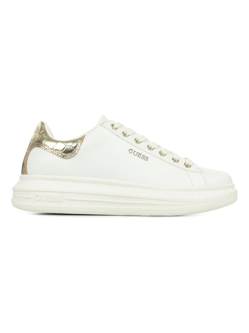 Baskets Guess Vibo Blanc Doré - Kiabi