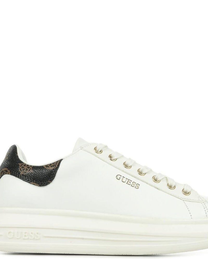 Baskets Guess Vibo Blanc Marron - Kiabi