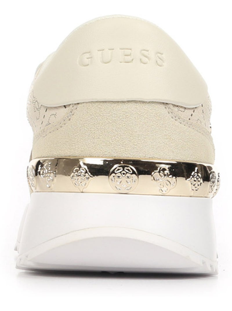 Baskets Guess Vinsa5 Beige - Kiabi
