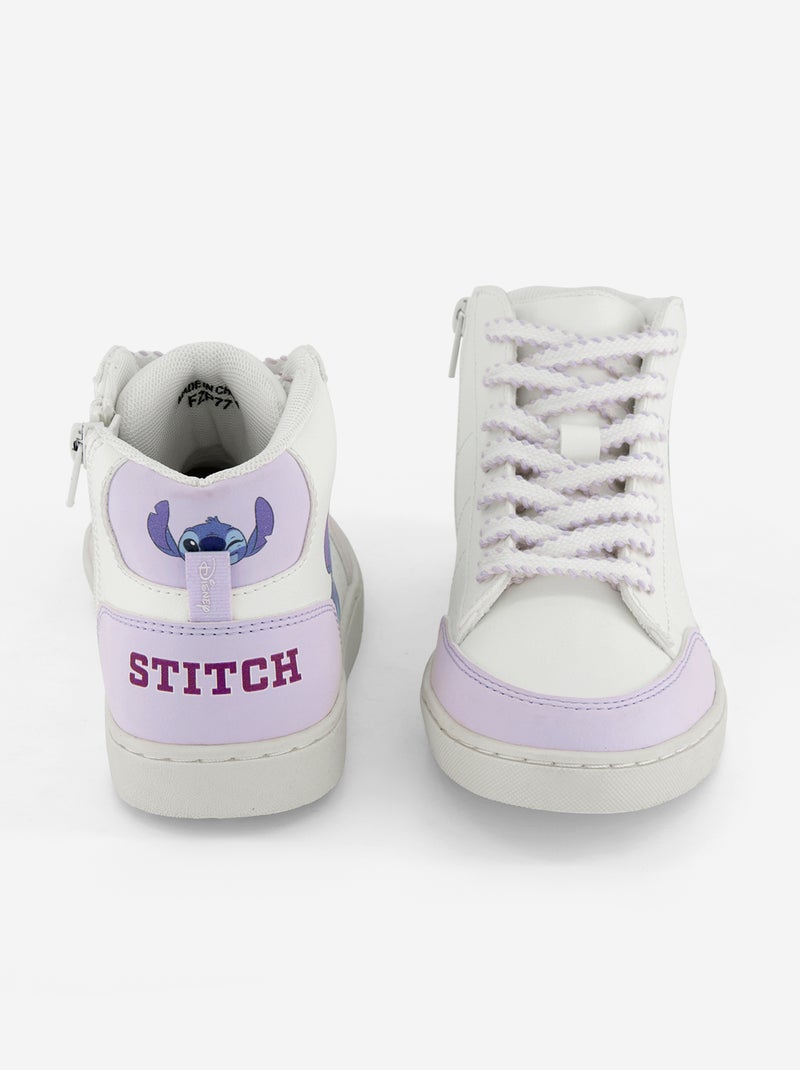 Baskets hautes 'Disney' 'Stitch' Violet - Kiabi