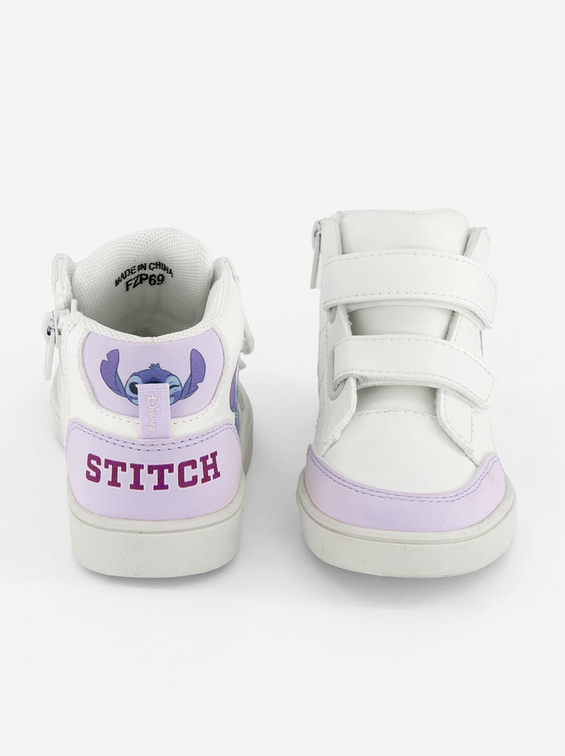 Baskets hautes 'Stitch' 'Disney' à scratchs Violet - Kiabi