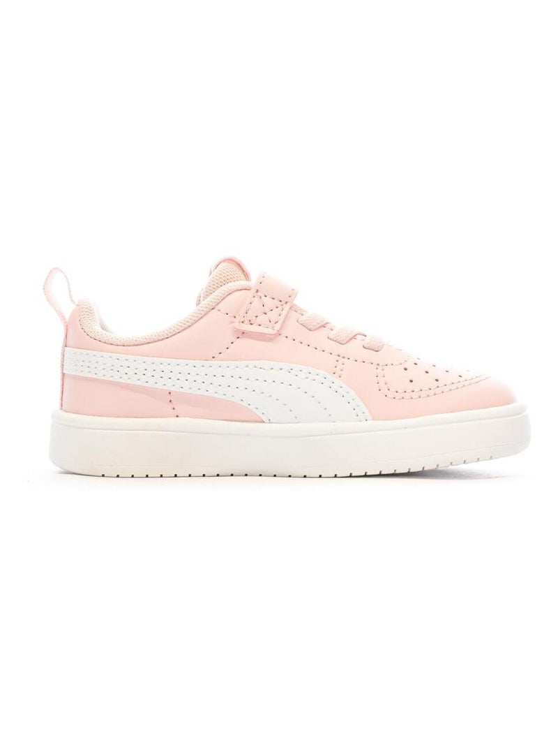Baskets he Fille Puma Rickie Blanc Rose Blanc - Kiabi